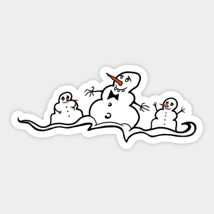 Snowmen Sticker